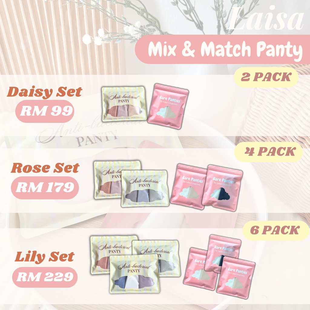 Mix & Match Panty (Antibacterial & Bare Panty)